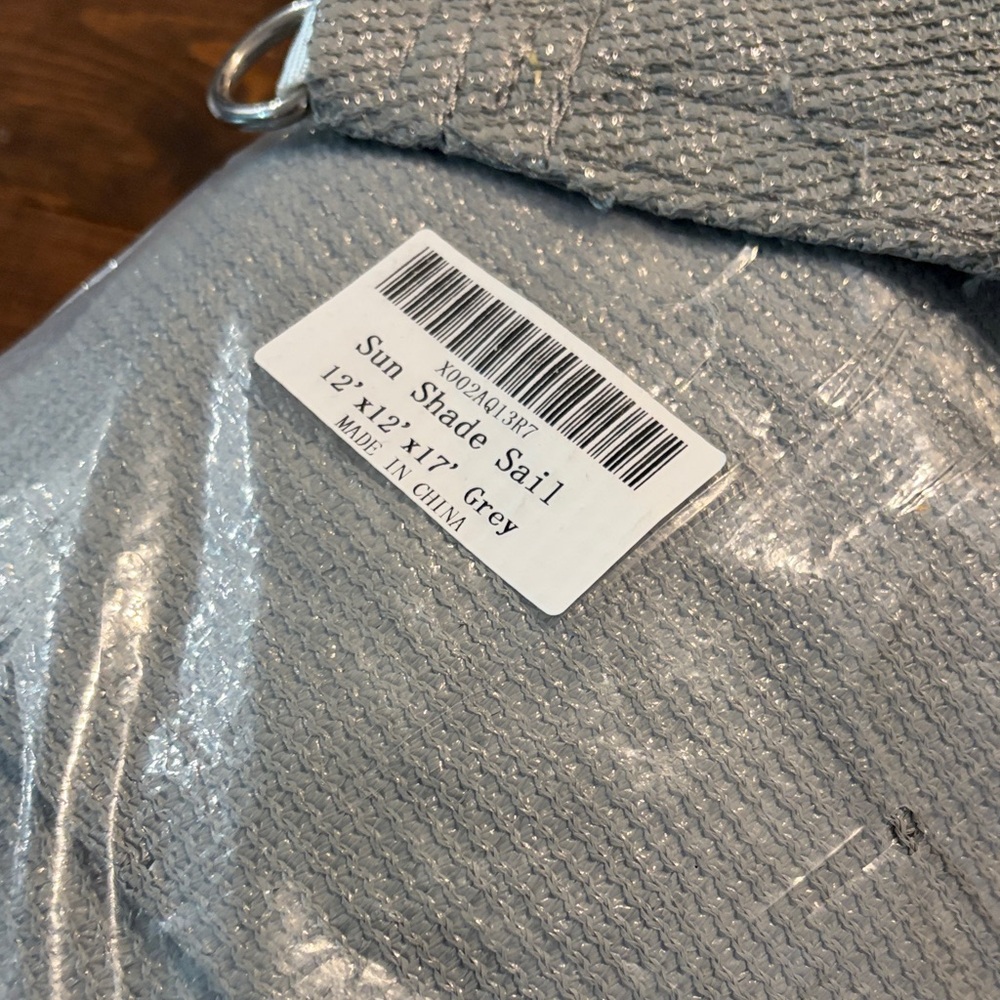 Gray Sun Shade Sail